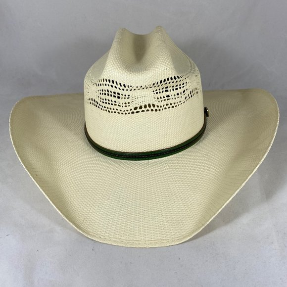 John DEERE Western Hat Cattle Style with Ventilation Crown NWOT